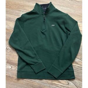 Vineyard Vines 3/4 zip classic green pullover size  XS